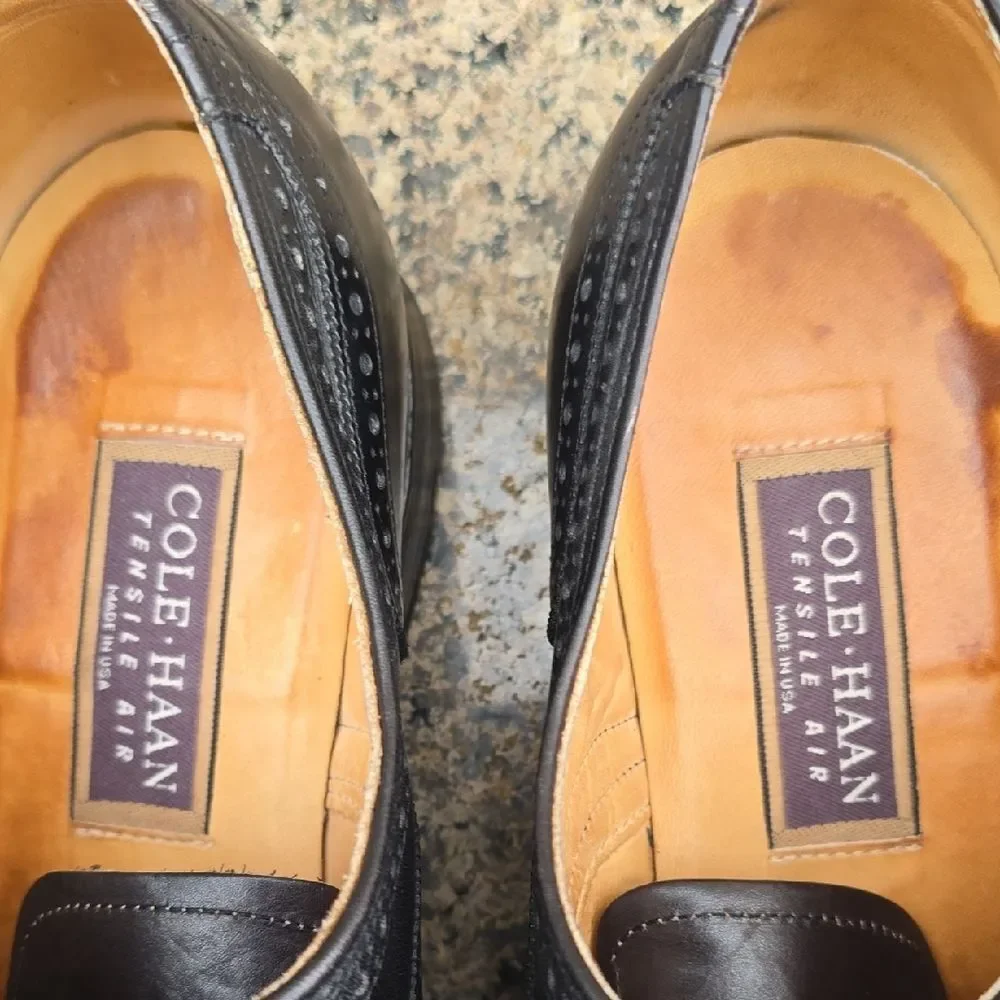 Cole Haan Classic Black Brogue Derbys